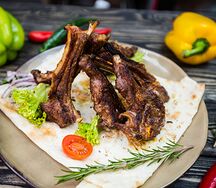 Шашлык из бараньей корейки