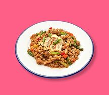 Жареный рис с овощами