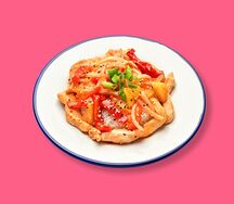 Курица в кисло-сладком соусе с овощами