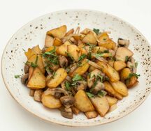 Картофель, жаренный с грибами