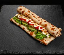 Блин с семгой