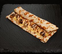 Блин с курицей и грибами