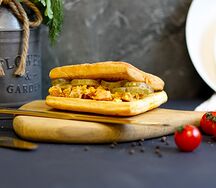 Сэндвич с ветчиной и курицей