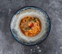 Феттуччине с форелью