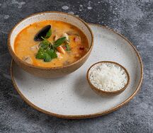 Том ям на кокосовом молоке