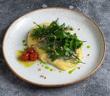 Бефстроганов с картофельным пюре