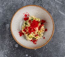 Оливье с креветками