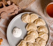 Варенички детские с картофельным пюре