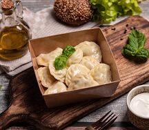 Вареники с картофелем и шампиньонами