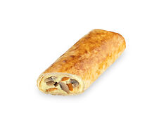 Горячий ролл с курицей и грибами