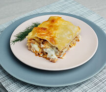 Лазанья мясная с соусом бешамель