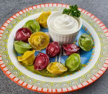 Цветные пельмешки