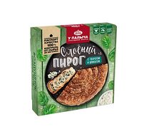 Слоеный пирог с творогом и шпинатом