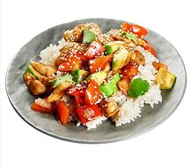 Вок Терияки с курицей и рисом