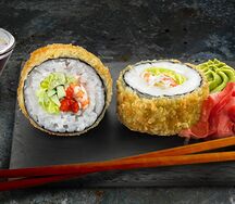 Ролл Темпурный Цезарь с креветками