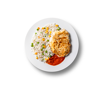 Отбивная из свинины с рисом