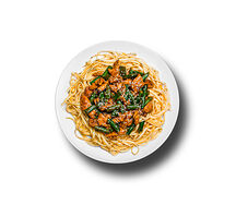 Курица терияки с лингвини