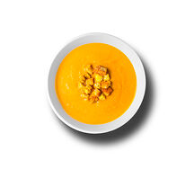 Тыквенный крем-суп с сухариками