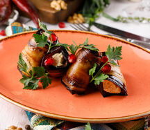 Рулеты из баклажанов