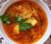 Борщ с говядиной