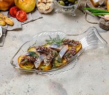 Сельдь с картофелем с сальсой