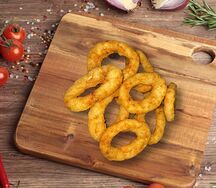 Шесть луковых колец фри