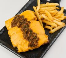 Свиные ребра под сыром