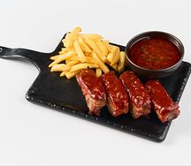 Свиные ребра барбекю