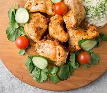 Шашлык из куриного филе