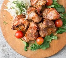 Шашлык из cвинoй шеи