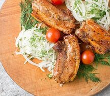 Шашлык из свиных рёбер