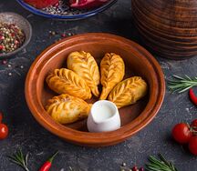 Курзе жареные с телятиной