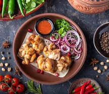 Шашлык из куриного бедра