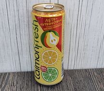 Газированный напиток в банках Лаймон Фреш груша