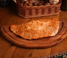 Чебурек с сыром и мятой