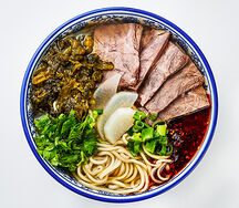 Рамен Ланьчжоу с квашеной капустой