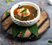 Мисо-суп с лососем