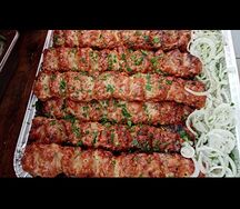 Люля-кебаб из говядины с грибами