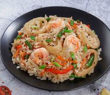 Рис с морепродуктами