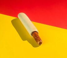 Хот-дог с копчёной сосиской