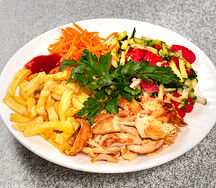 Шаурма открытая с курицей