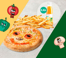 Сeт Кидс с пиццeй и закускoй