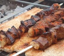 Шашлык из бараньей печени