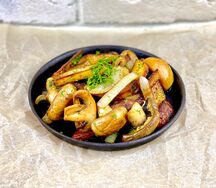 Картофель жареный с грибами