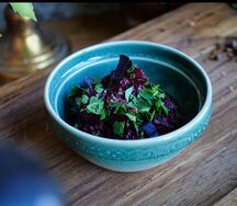 Печеная свекла под соусом ткемали