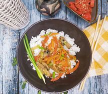 Тяхан с овощами