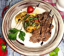 Тальятта с овощами