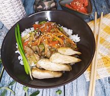 Тяхан с курицей