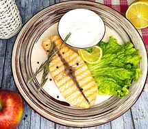 Семужка с соусом тартар