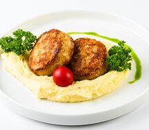 Котлеты из курицы с картофельным пюре